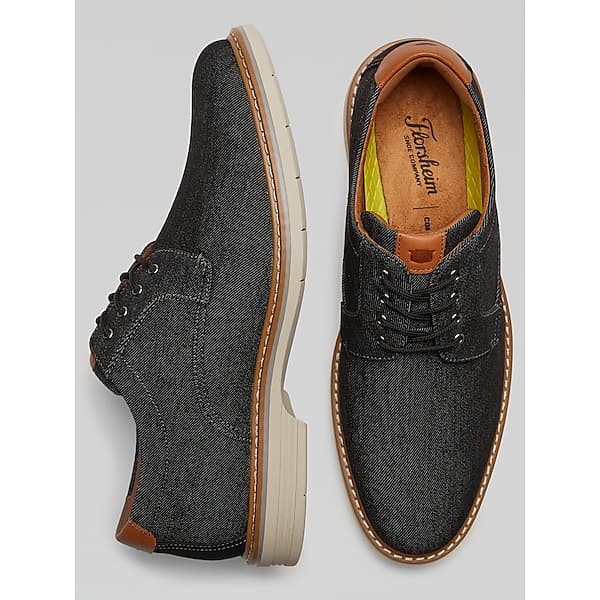 Florsheim Men's Newtown Canvas Plain Toe Oxfords Black - Size: 11 D-Width