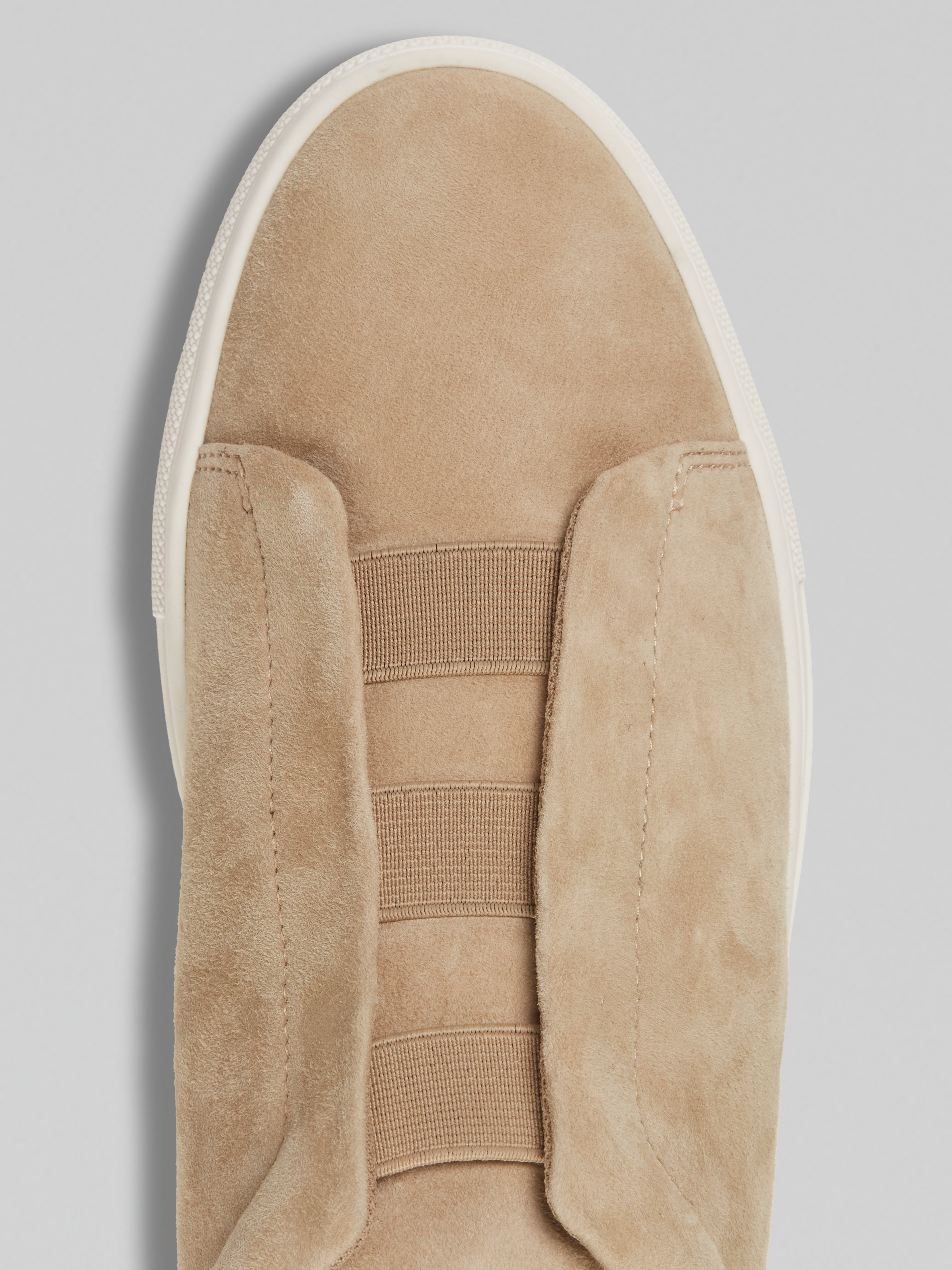 Elastic Band Suede Slip-On Sneakers
