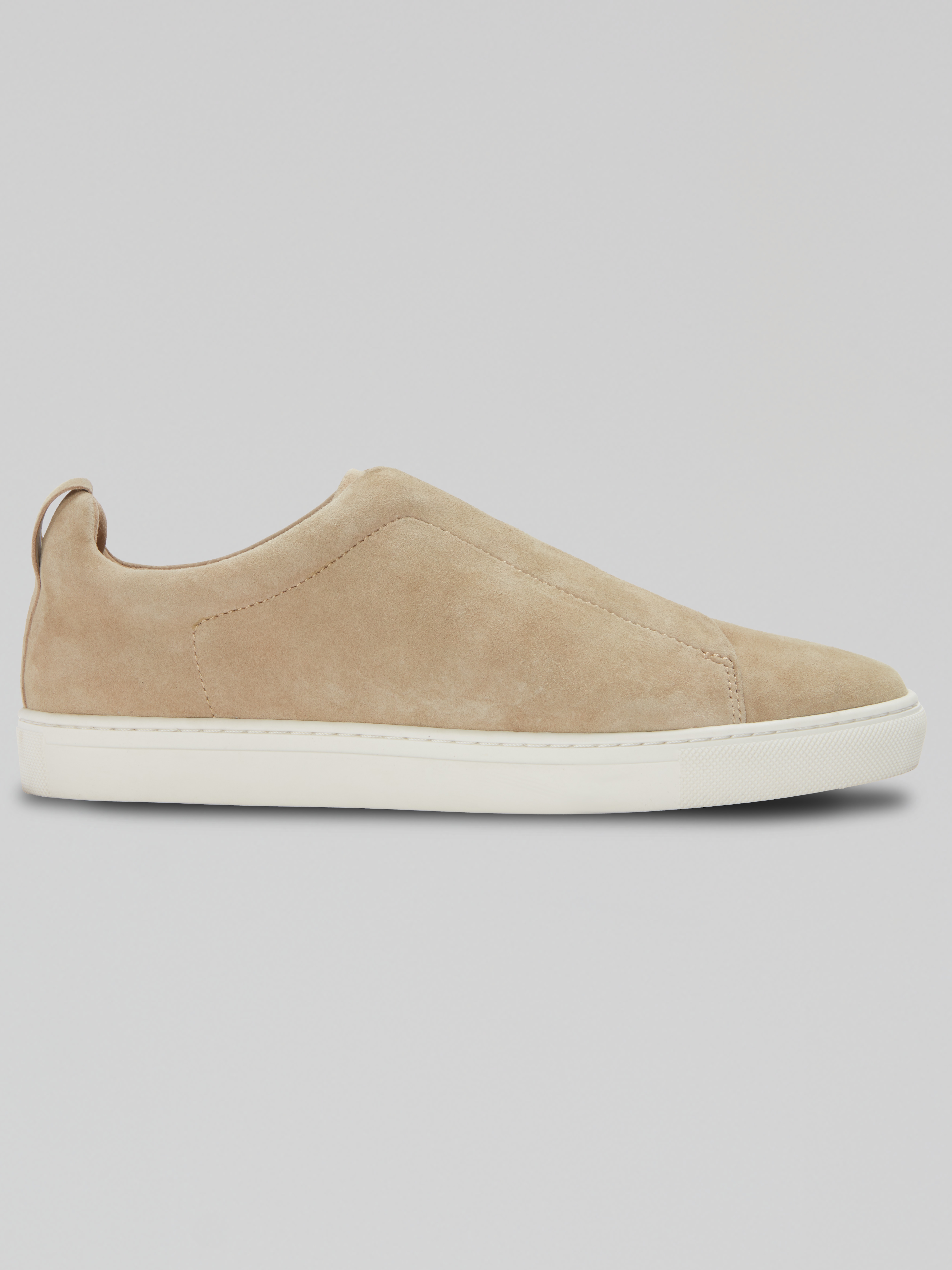 Elastic Band Suede Slip-On Sneakers