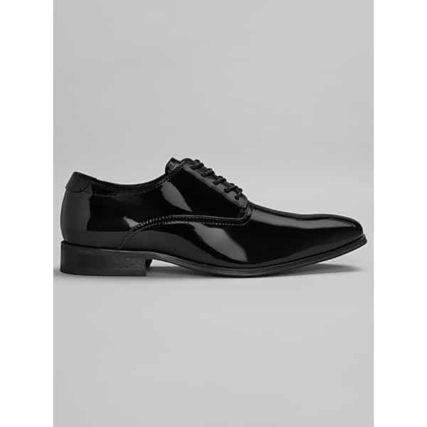 Joseph Abboud Men's Formal Plain Toe Patent Finish Oxfords Black - Size: 7.5 D-Width