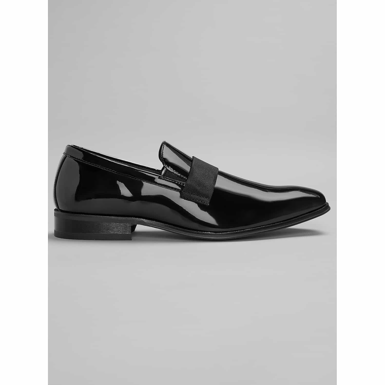 Joseph Abboud Patent Leather Formal Slip-On Dress Shoes in Black – Men’s Size 9 D Width Classic Tuxedo Loafers