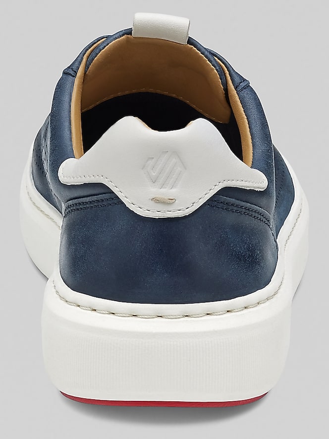 Johnston &Amp; Murphy Anders U-Throat Leather Lace-Up Sneakers