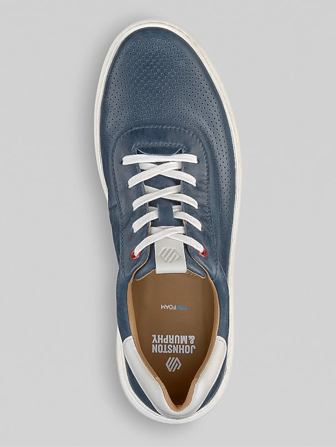 Johnston &Amp; Murphy Anders U-Throat Leather Lace-Up Sneakers