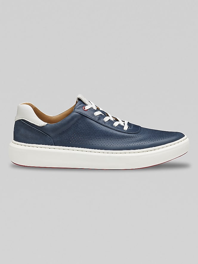 Johnston &Amp; Murphy Anders U-Throat Leather Lace-Up Sneakers