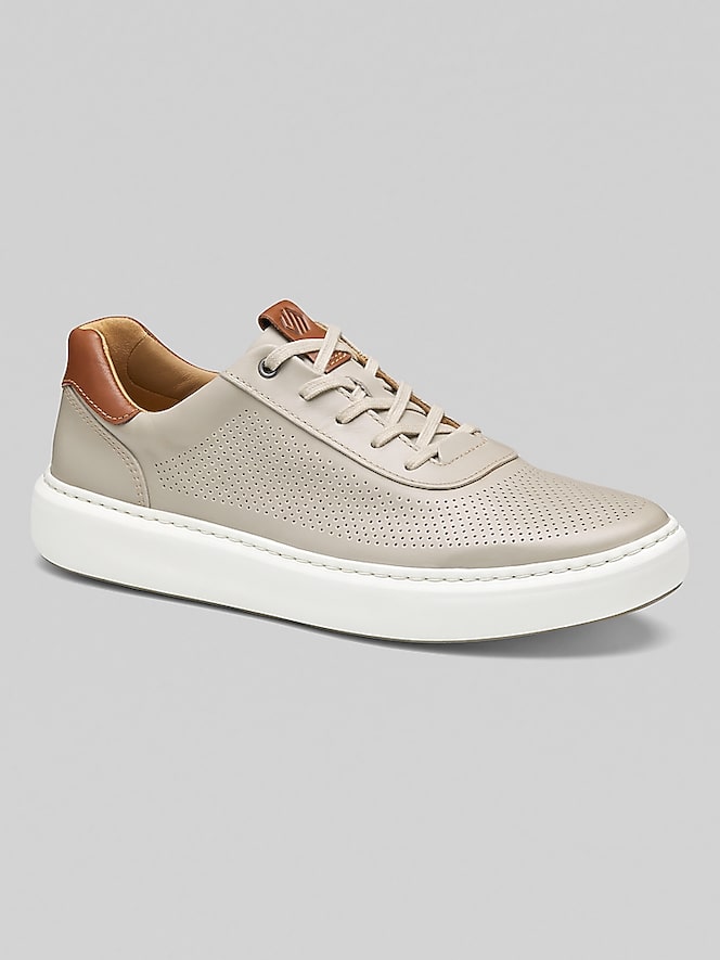 Johnston &Amp; Murphy Anders U-Throat Leather Lace-Up Sneakers