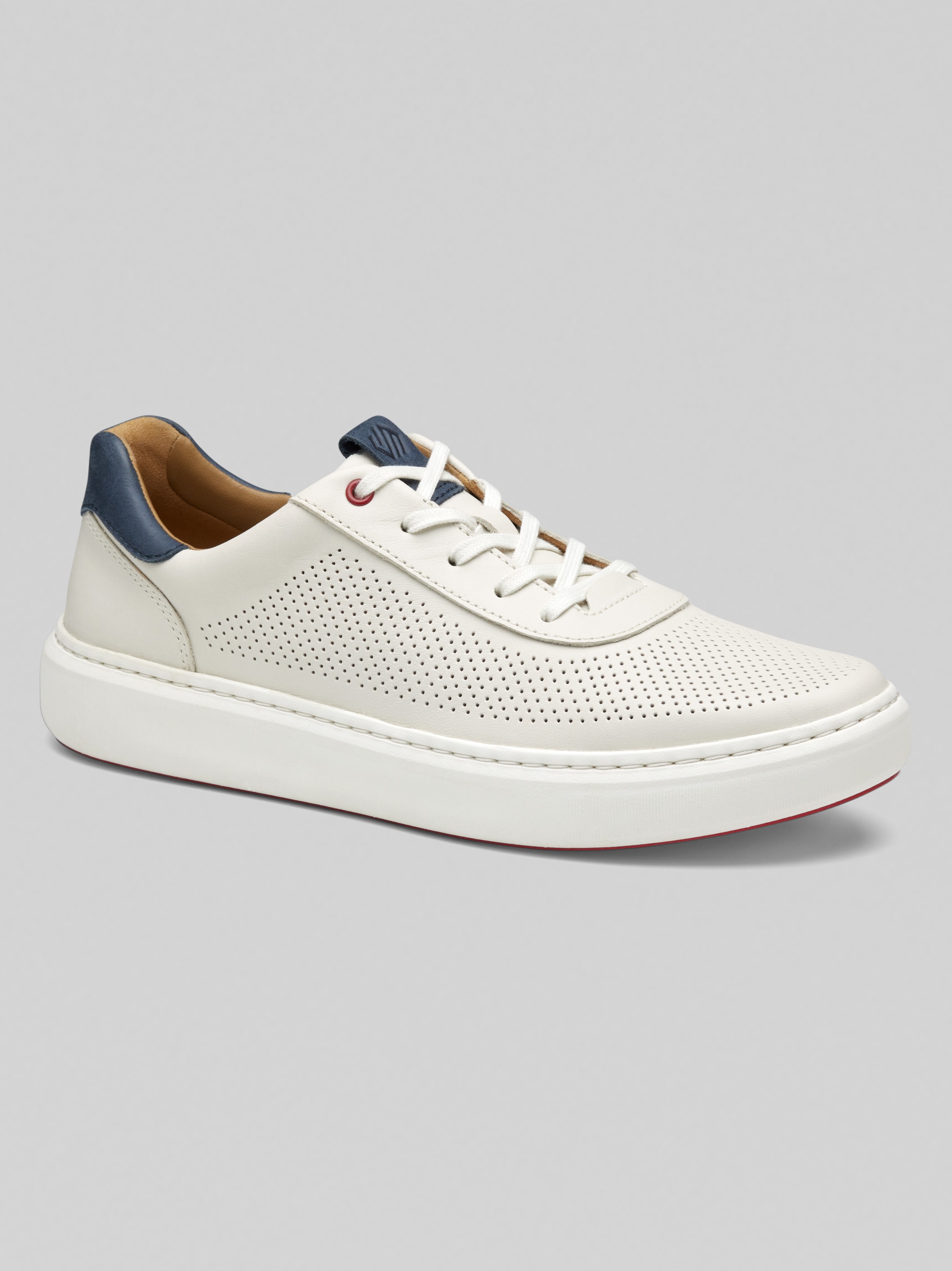 Anders U-Throat Leather Lace-Up Sneakers