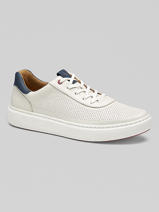 Johnston &Amp; Murphy Anders U-Throat Leather Lace-Up Sneakers