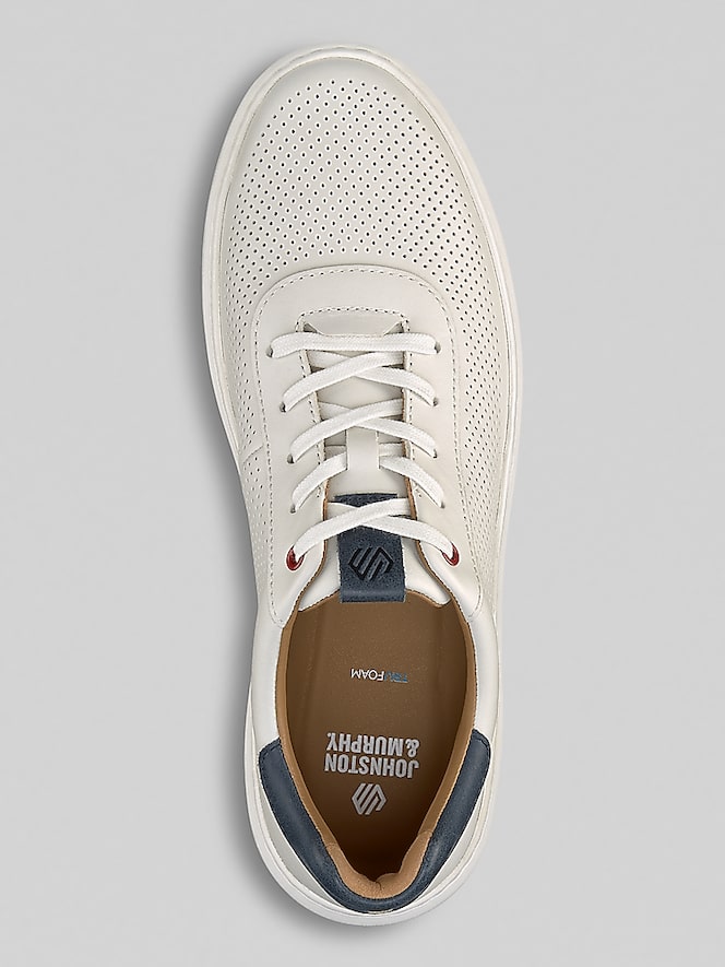 Johnston &Amp; Murphy Anders U-Throat Leather Lace-Up Sneakers