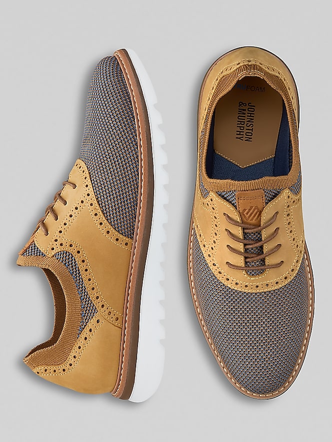 Johnston &Amp; Murphy Braydon Knit Saddle Oxfords