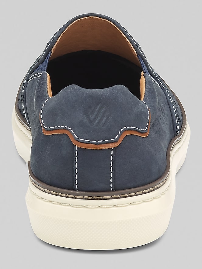 Johnston &Amp; Murphy McGuffey Woven Nubuck Leather Slip-Ons