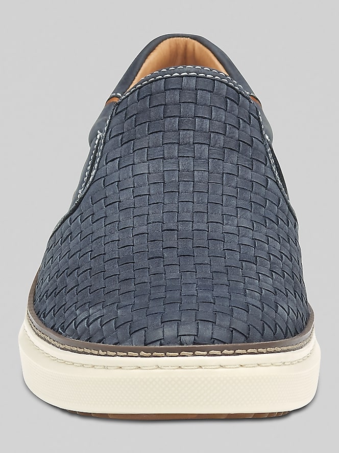 Johnston &Amp; Murphy McGuffey Woven Nubuck Leather Slip-Ons