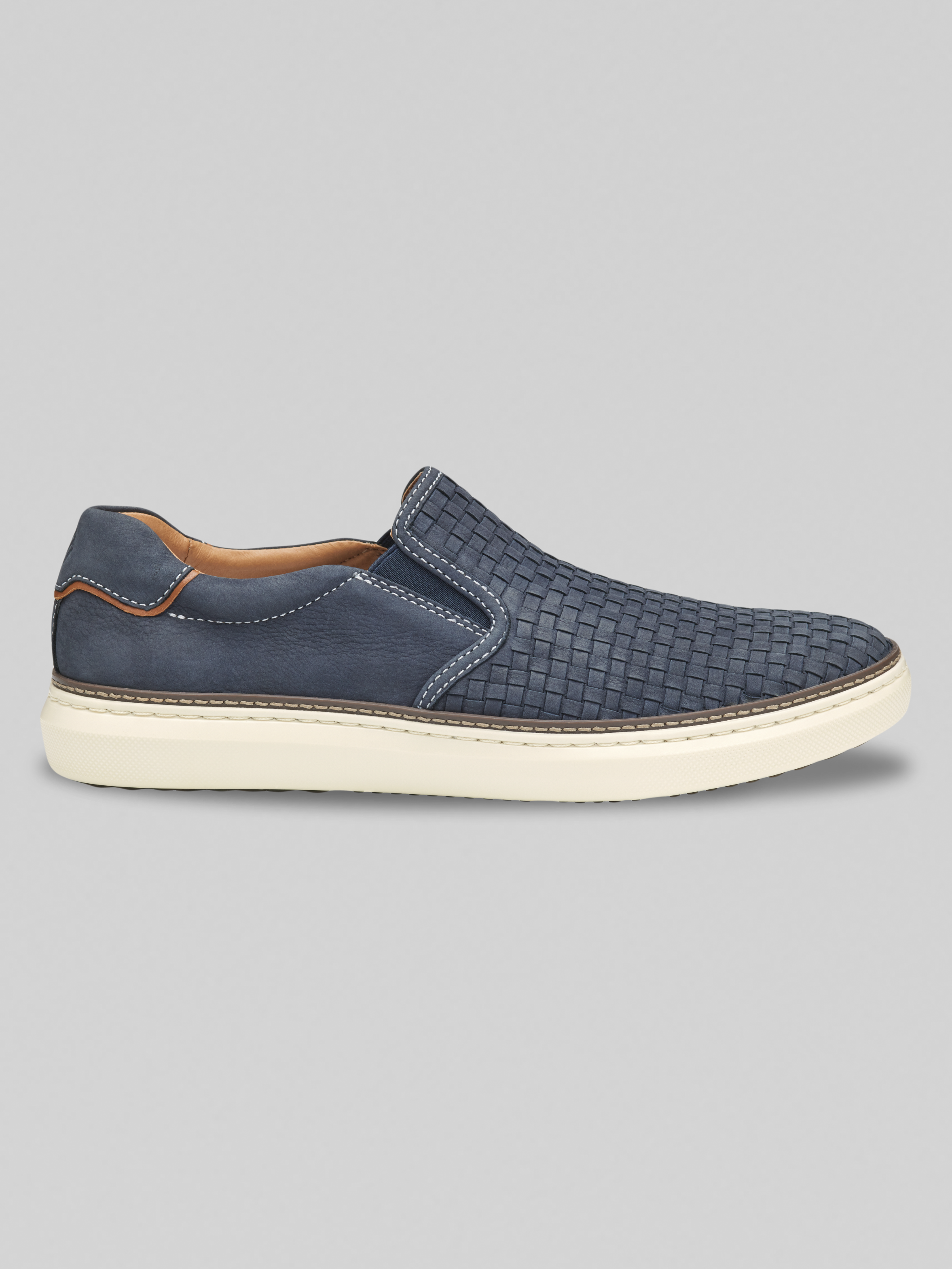 McGuffey Woven Nubuck Leather Slip-Ons