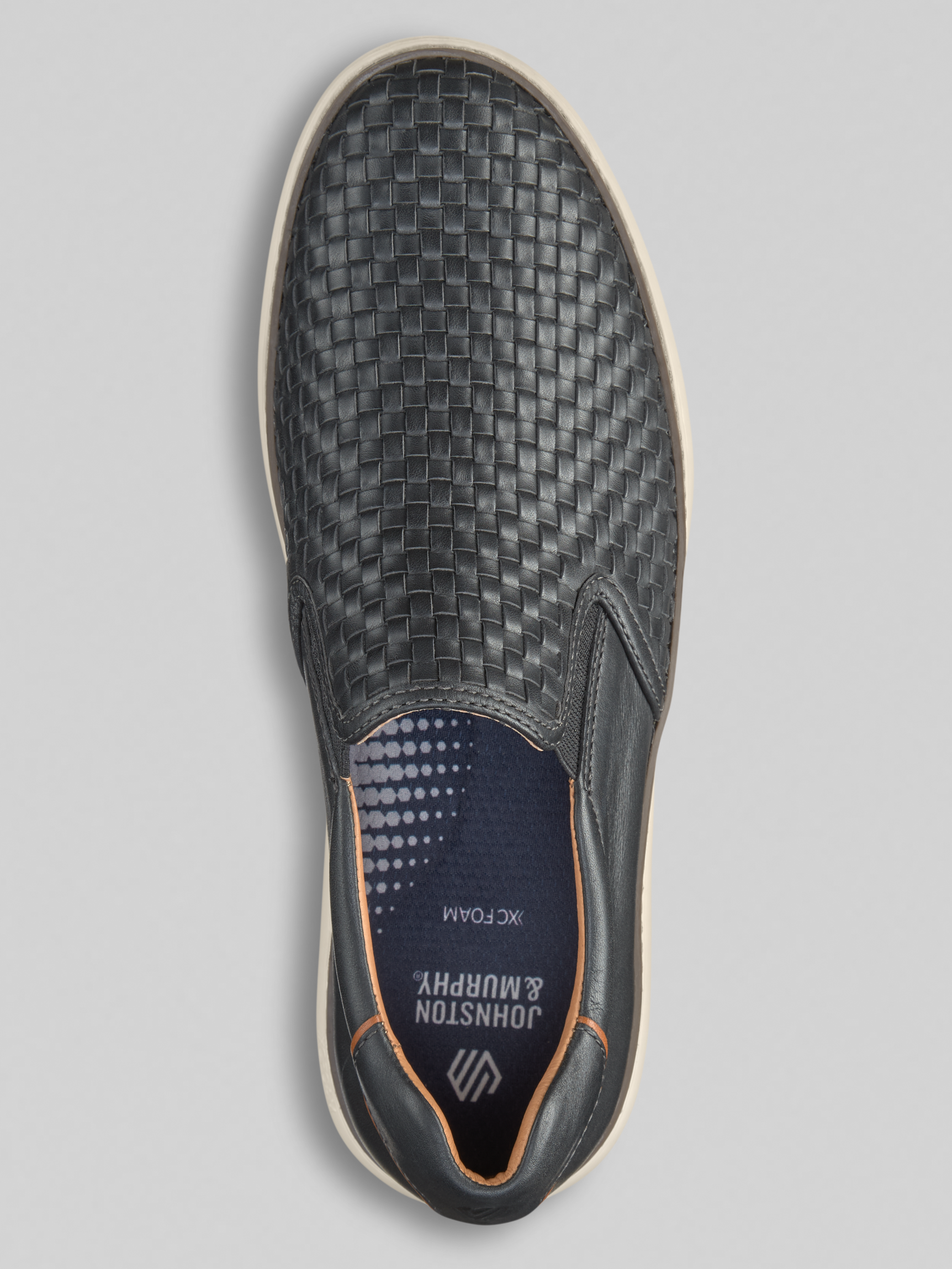 McGuffey Woven Nubuck Leather Slip-Ons