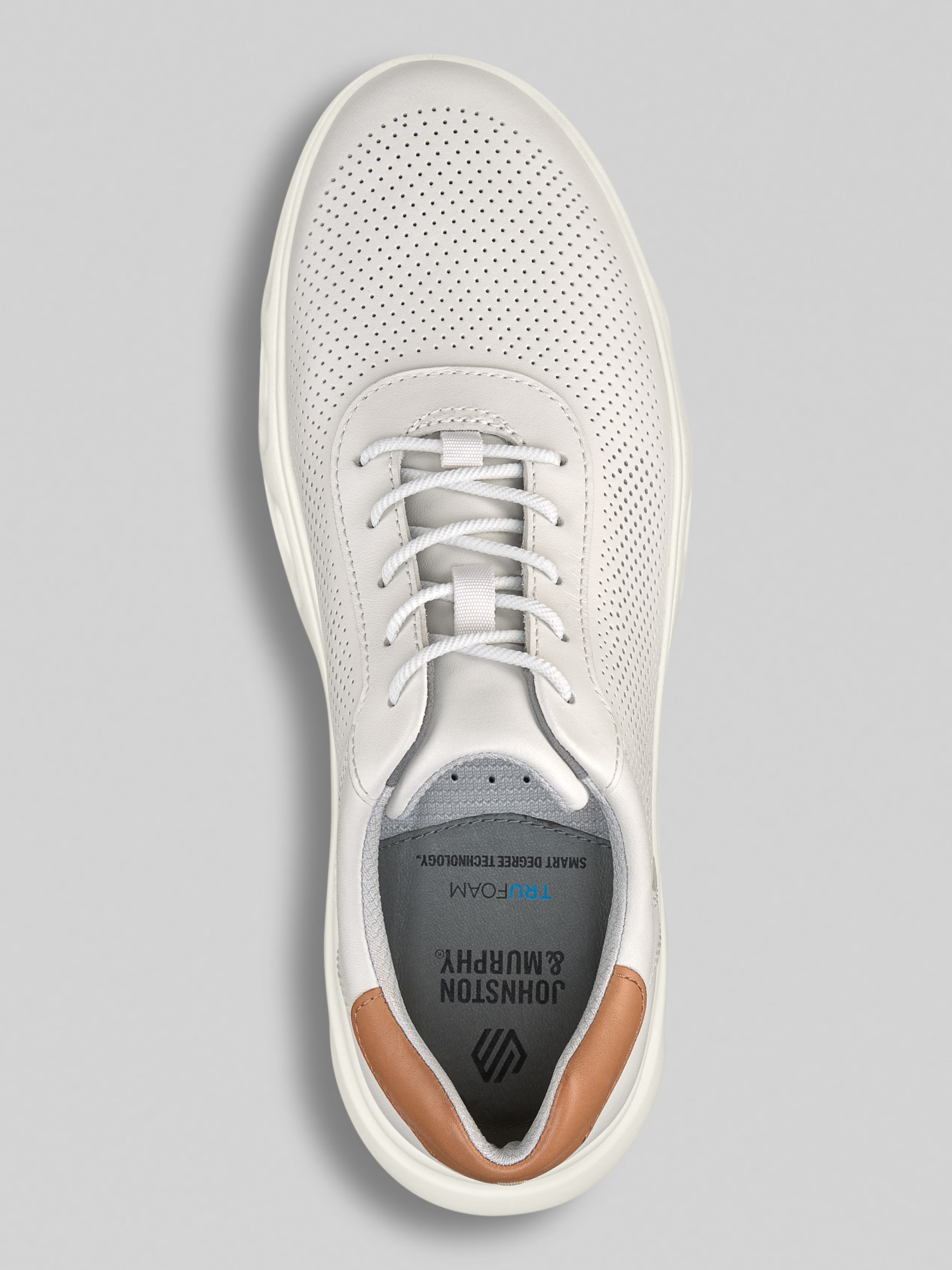 Reactivate U-Throat Full Grain Leather Lace-Up Sneakers