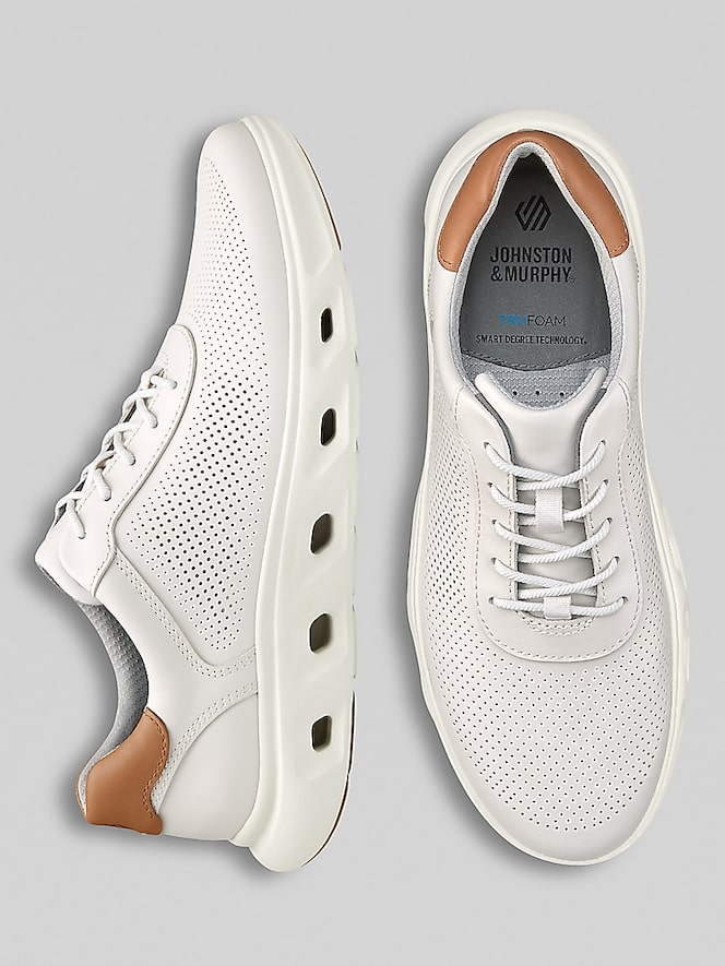 Johnston &Amp; Murphy Reactivate U-Throat Nubuck Leather Lace-Up Sneakers