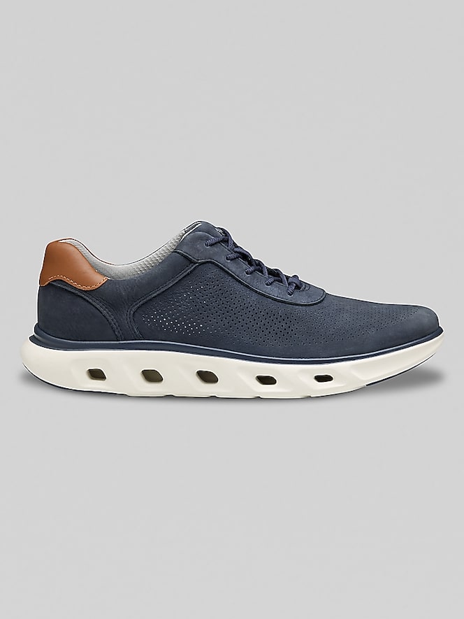Johnston &Amp; Murphy Reactivate U-Throat Nubuck Leather Lace-Up Sneakers