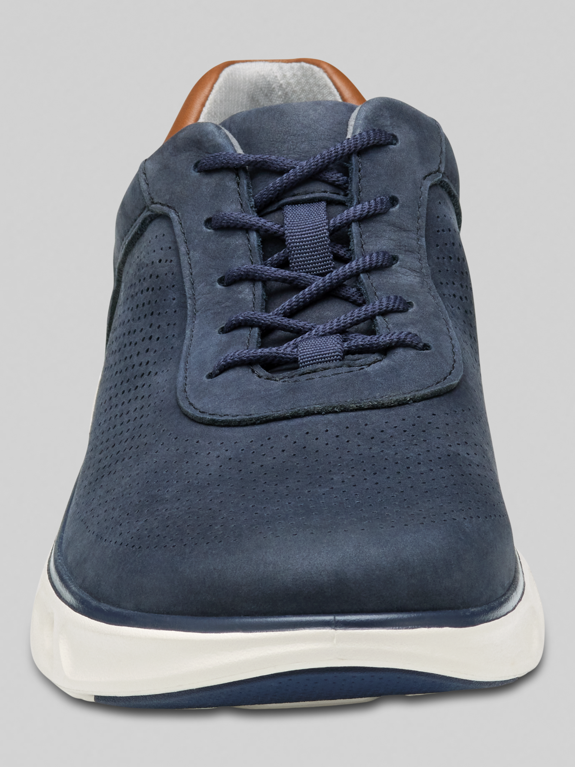 Reactivate U-Throat Nubuck Leather Lace-Up Sneakers