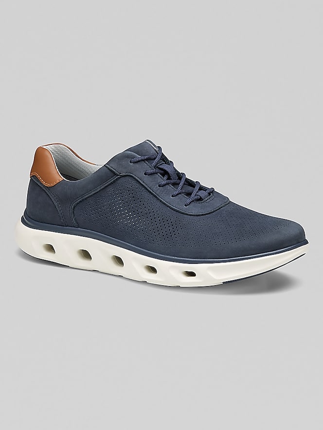 Johnston &Amp; Murphy Reactivate U-Throat Nubuck Leather Lace-Up Sneakers