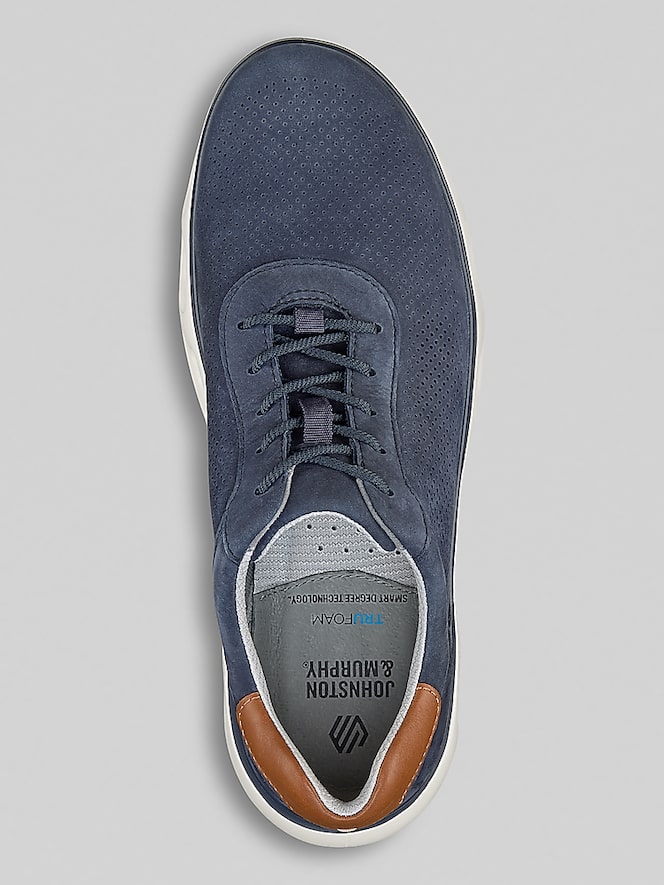 Johnston &Amp; Murphy Reactivate U-Throat Nubuck Leather Lace-Up Sneakers