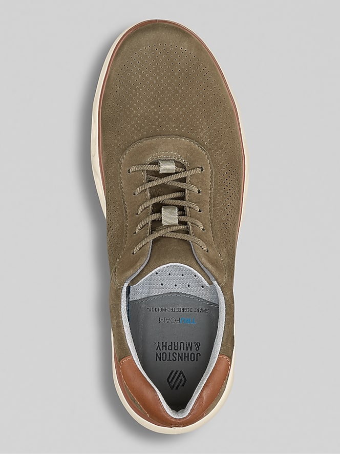 Johnston &Amp; Murphy Reactivate U-Throat Nubuck Leather Lace-Up Sneakers