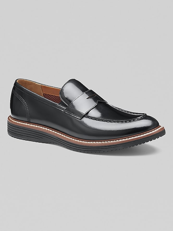 Johnston &Amp; Murphy Upton Leather Penny Loafers