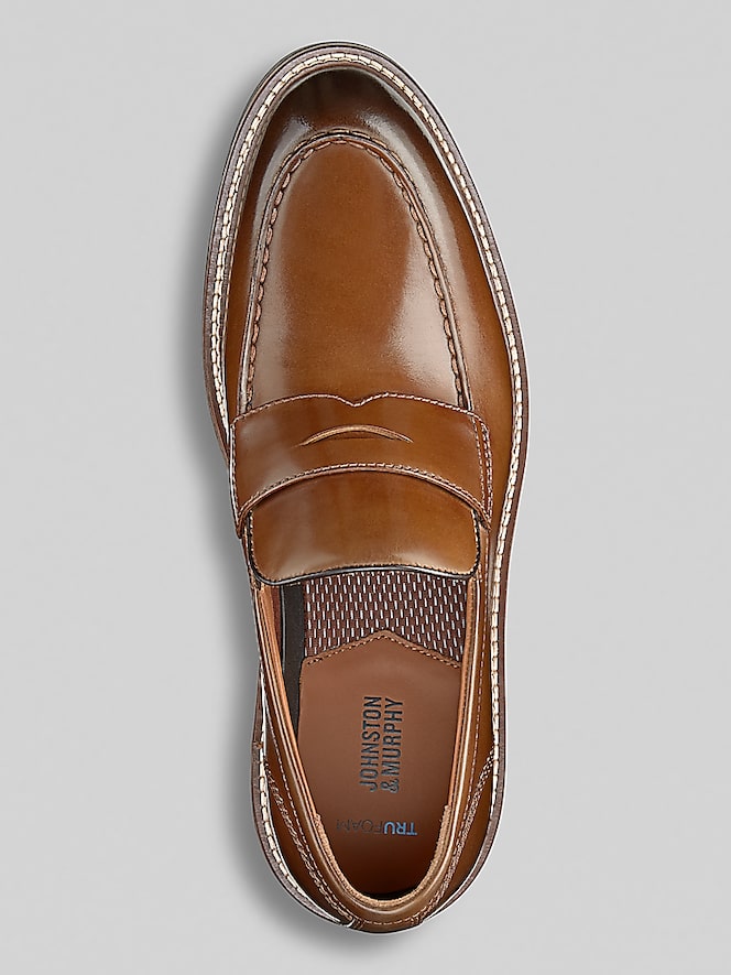 Johnston &Amp; Murphy Upton Leather Penny Loafers