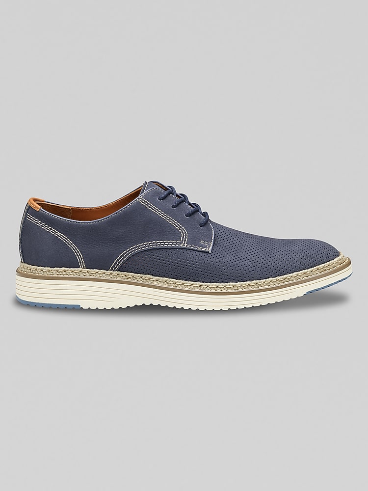 Johnston & Murphy Upton Nubuck Leather Perforated Plain Toe  display picture 1