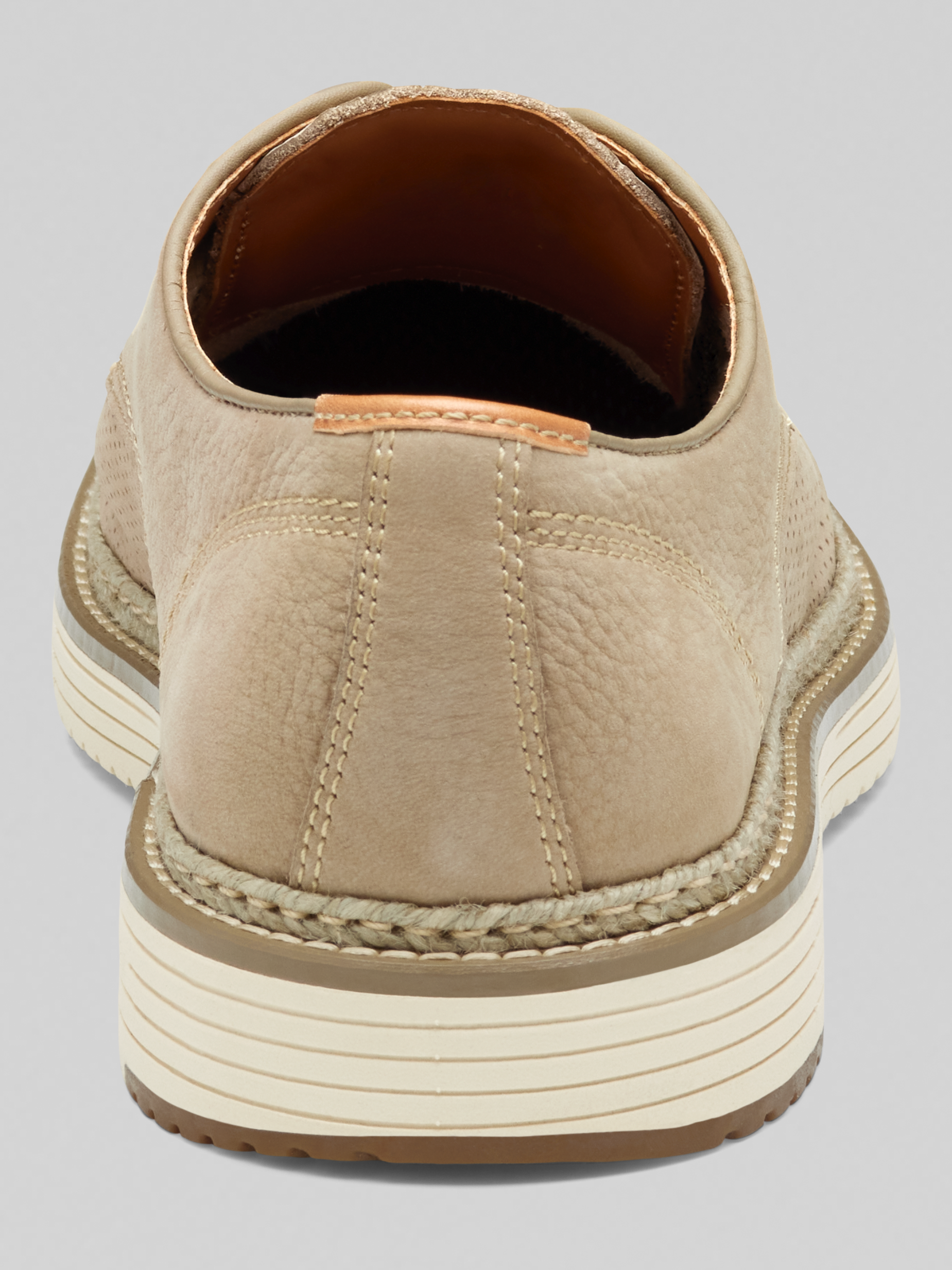 Upton Nubuck Leather Perforated Plain Toe Oxfords