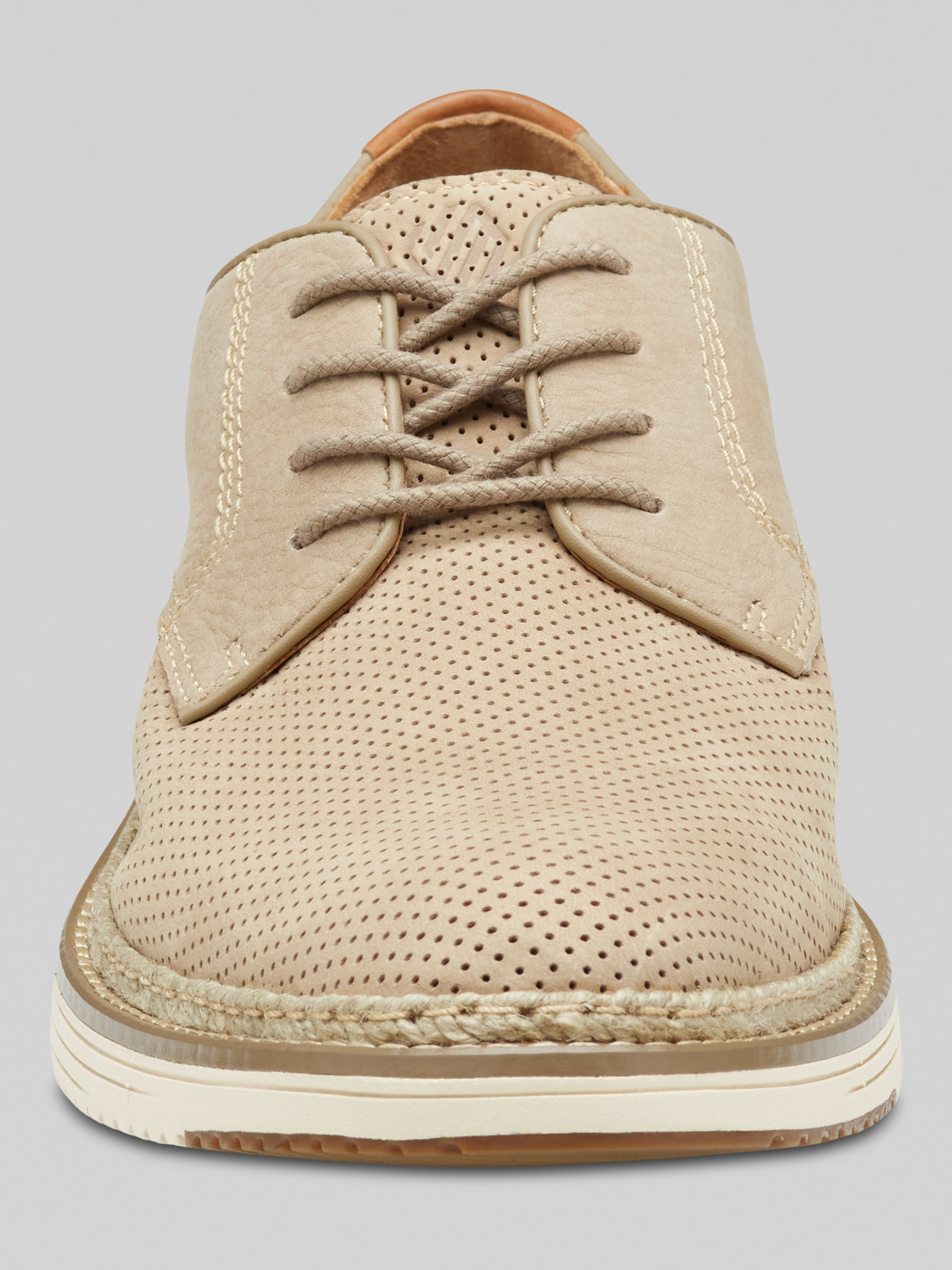 Upton Nubuck Leather Perforated Plain Toe Oxfords