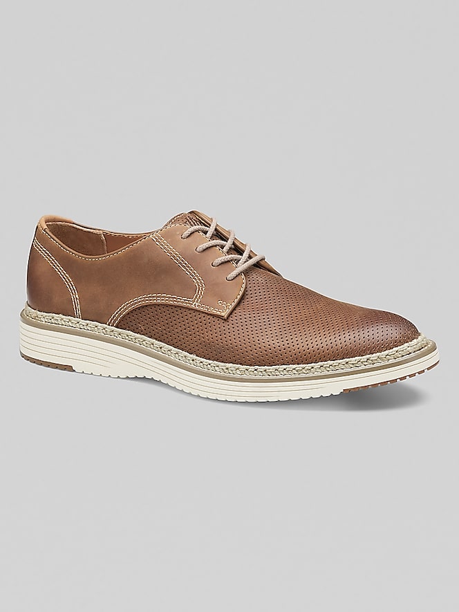 Johnston &Amp; Murphy Murphy Upton Nubuck Leather Plain Toe Oxfords