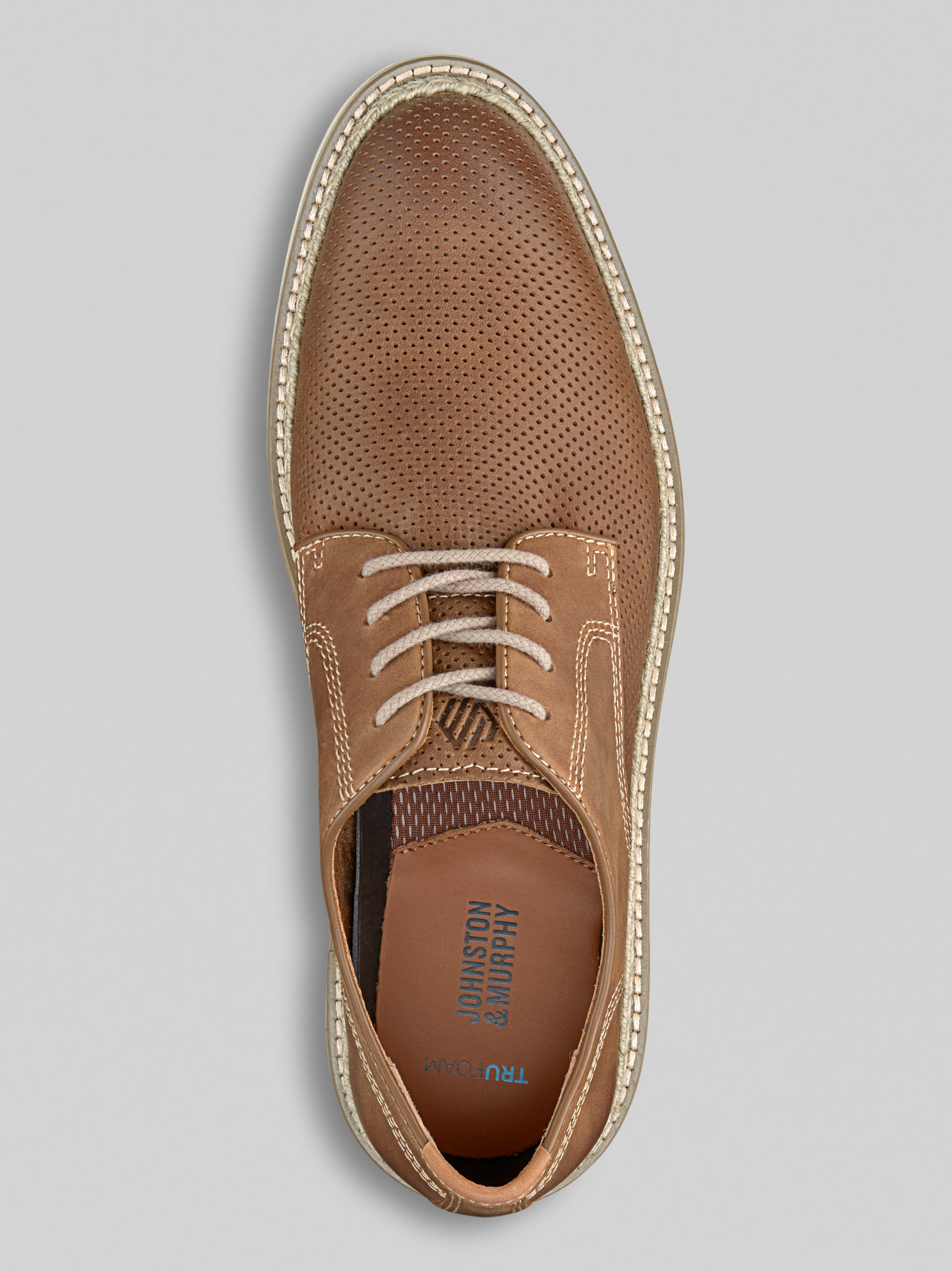 Murphy Upton Nubuck Leather Plain Toe Oxfords