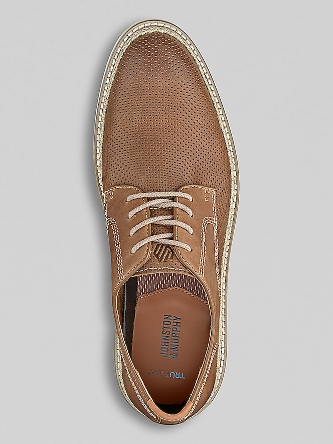 Johnston &Amp; Murphy Murphy Upton Nubuck Leather Plain Toe Oxfords
