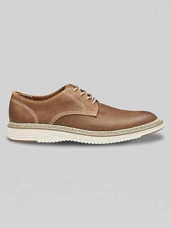 Johnston & Murphy White and Brown Oxfords Sleek Design Men main image 2