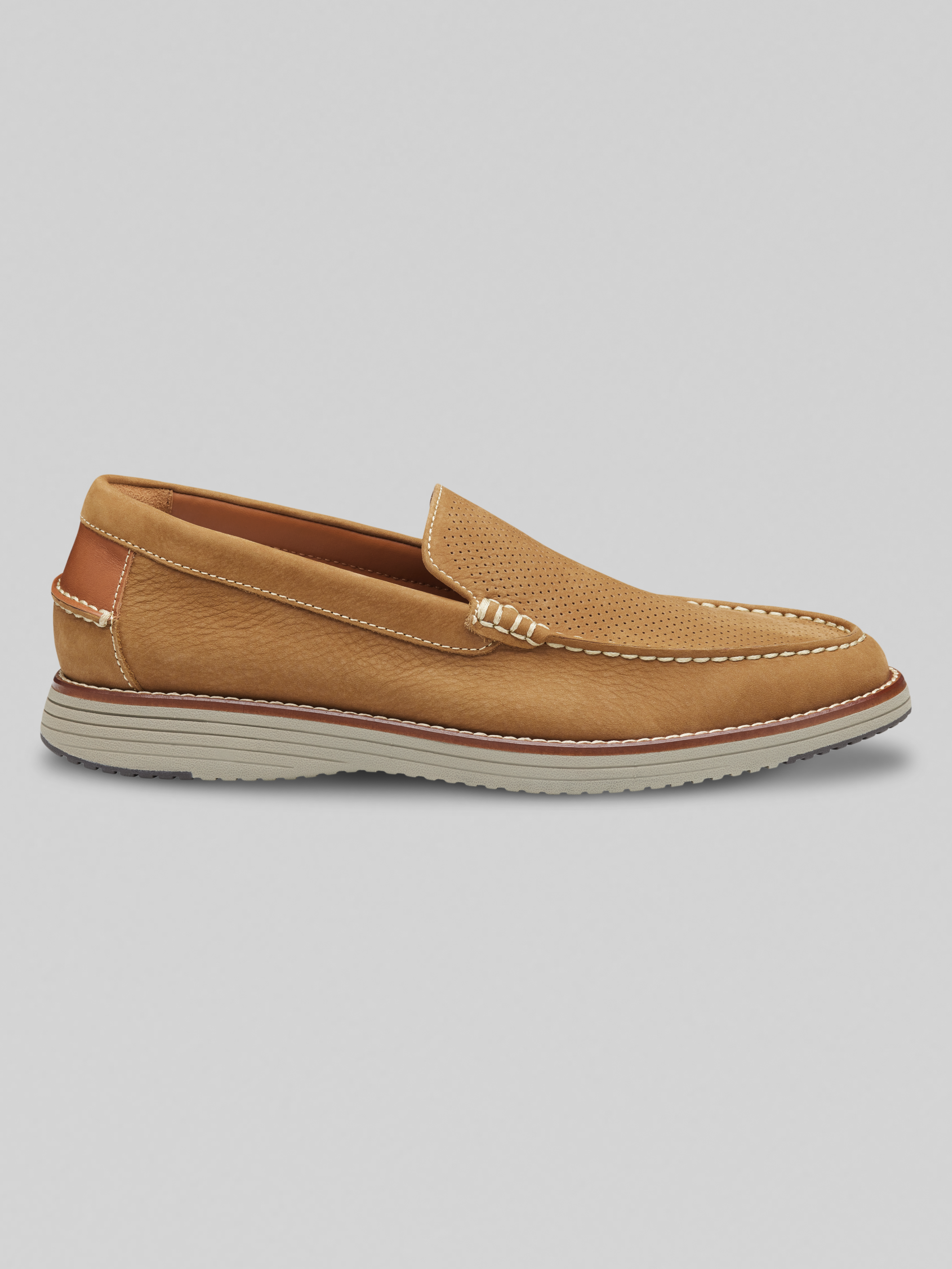 Upton Venetian Nubuck Leather Slip-On Loafers