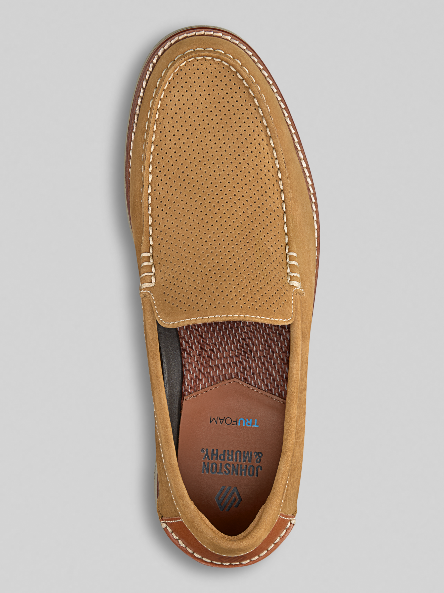 Upton Venetian Nubuck Leather Slip-On Loafers
