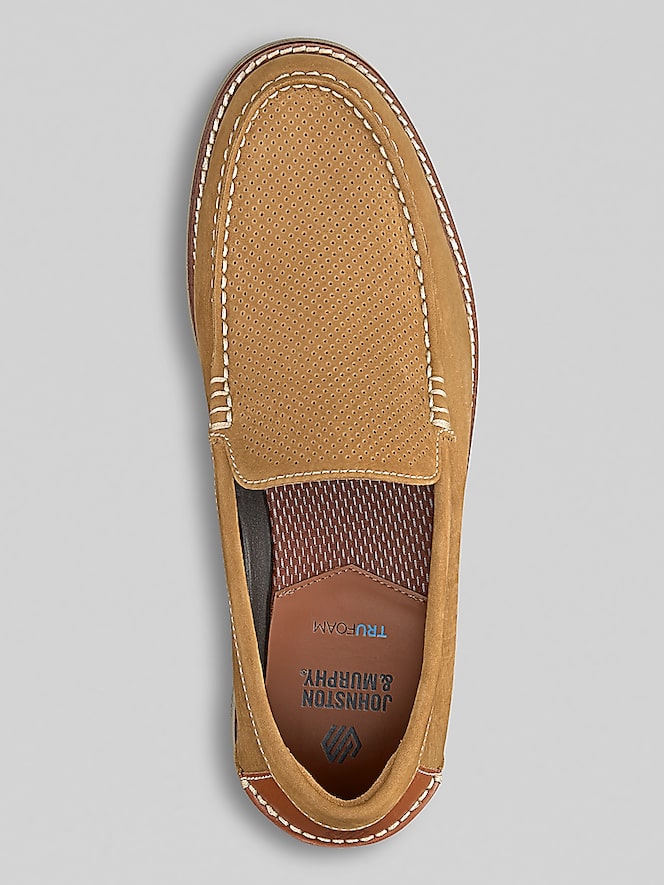 Johnston &Amp; Murphy Upton Venetian Nubuck Leather Slip-On Loafers