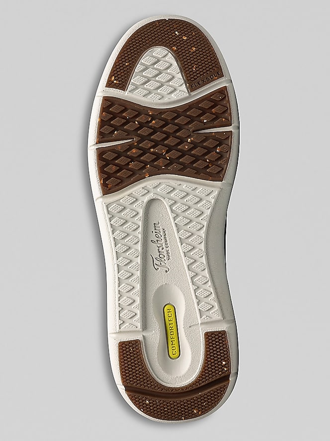 Florsheim Fleet Perforated Toe Elastic Lace Sneaker, Cognac - Image 3 of 8