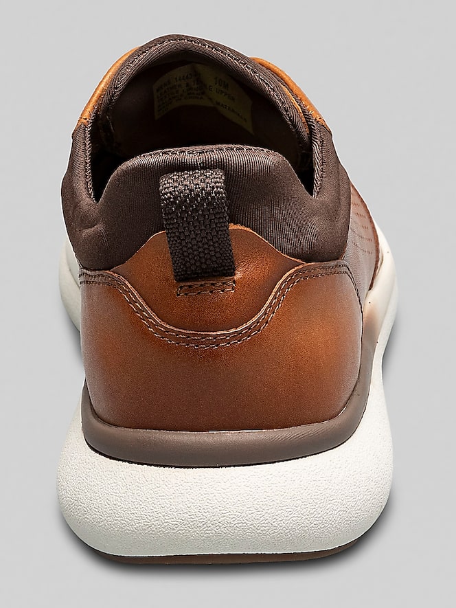 Florsheim Fleet Perforated Toe Elastic Lace Sneaker, Cognac - Image 5 of 8