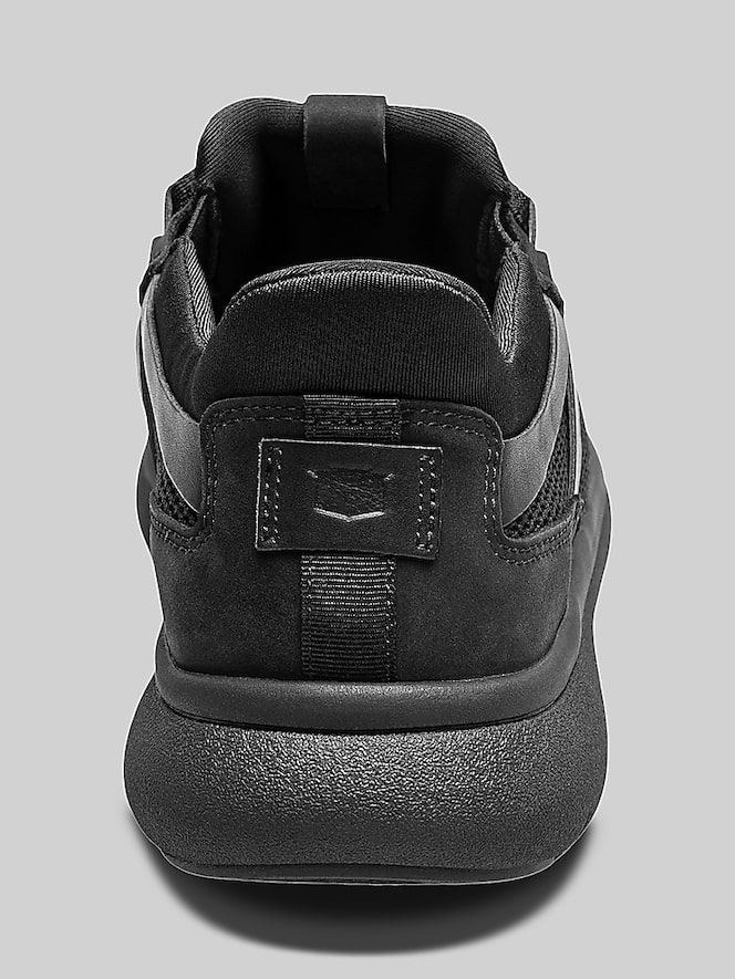 Florsheim Fleet Knit Elastic Lace Sneaker, Black - Image 5 of 7