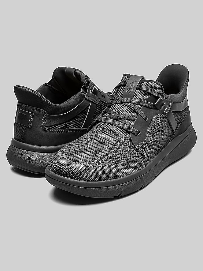 Florsheim Fleet Knit Elastic Lace Sneaker, Black - Image 7 of 7