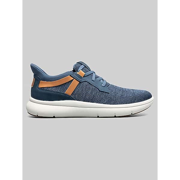 Florsheim Men's Fleet Knit Elastic Lace Sneaker Navy Multi - Size: 8 D-Width