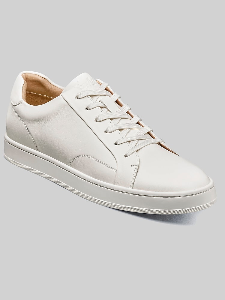 Florsheim Shoes Mens 8 Wide Sneakers Lace Up Casual Active Retro White Trainers rainwaters-florshiem-social-  main image 4