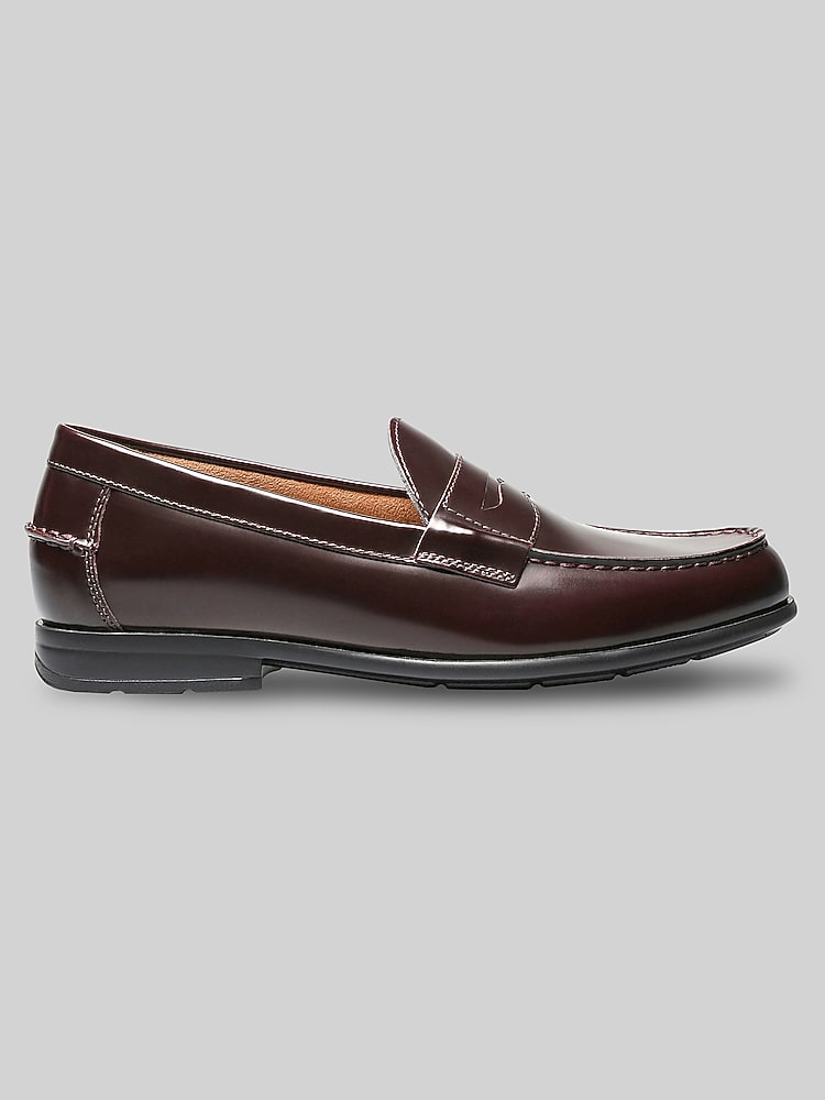 Nunn Bush Drexel Moc Toe Penny Loafers, Burgundy | Loafers | Men's