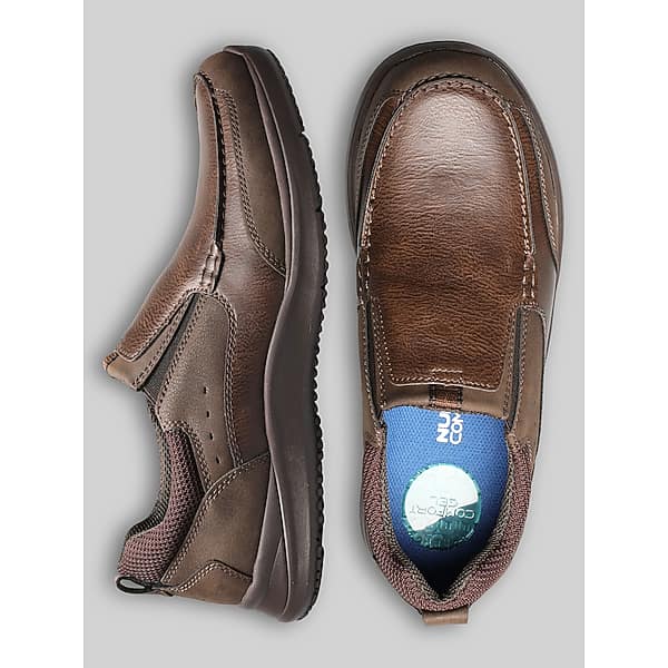 Nunn Bush Men's Conway Moc Toe Slip-On Loafers Dark Brown - Size: 7 D-Width TMW430E70403