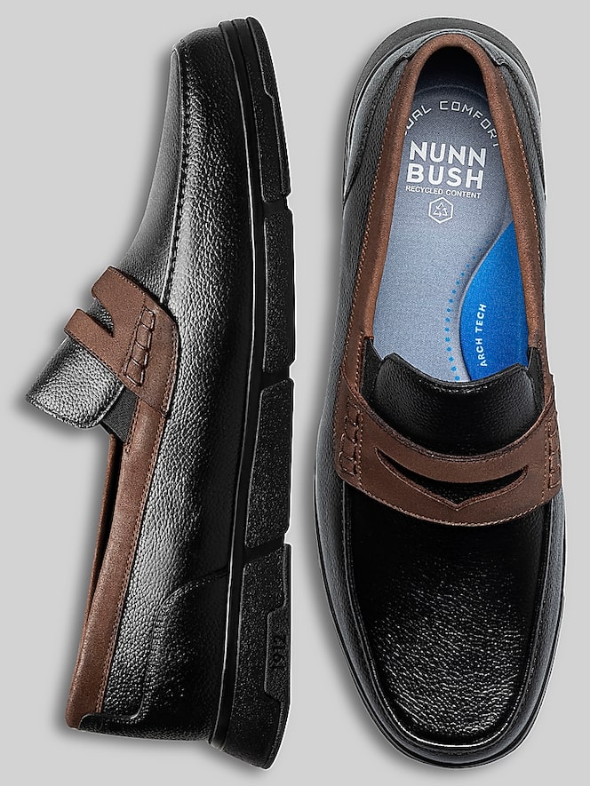 Nunn Bush Luca Leather Moc Toe Penny Loafers