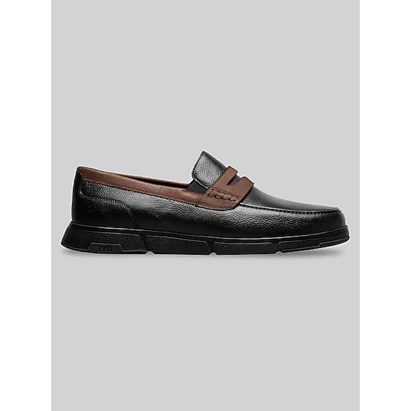 Nunn Bush Men's Luca Leather Moc Toe Penny Loafers Black - Size: 11 D-Width