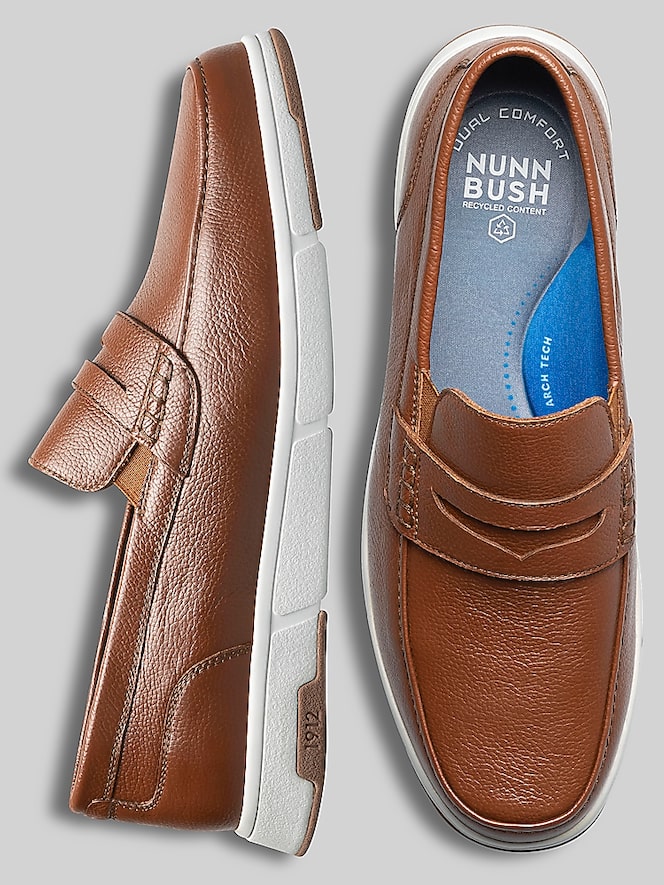 Nunn Bush Luca Leather Moc Toe Penny Loafers