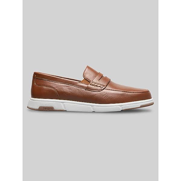 Nunn Bush Men's Luca Leather Moc Toe Penny Loafers Cognac - Size: 10 D-Width