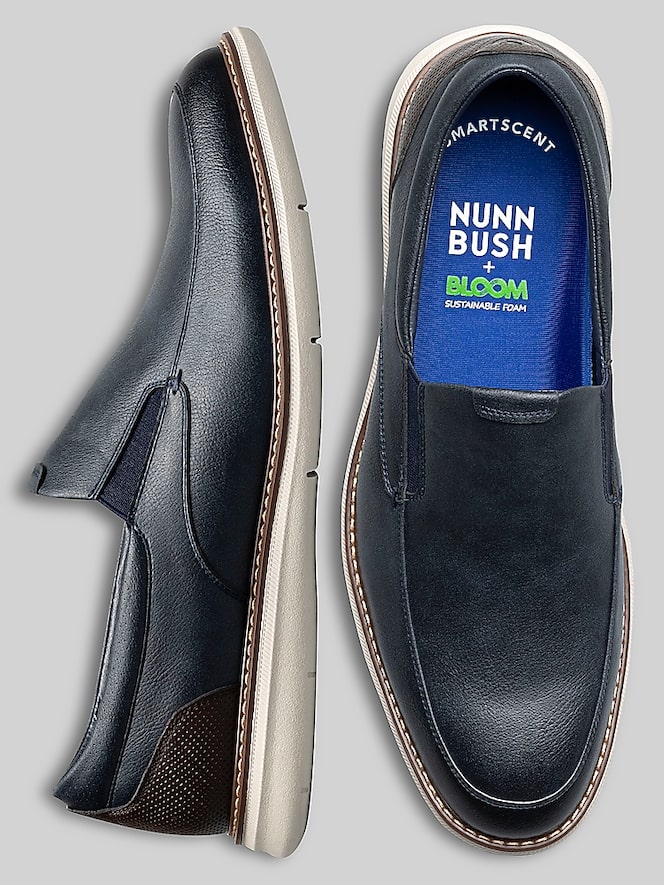 Nunn Bush Chase Casual Moc Toe Slip-On Shoes