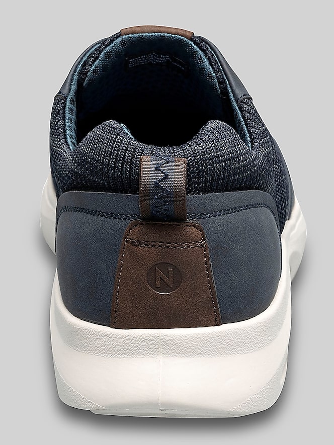 Nunn Bush Ponte Knit Moc Toe U-Balance Lace-Up Sneakers